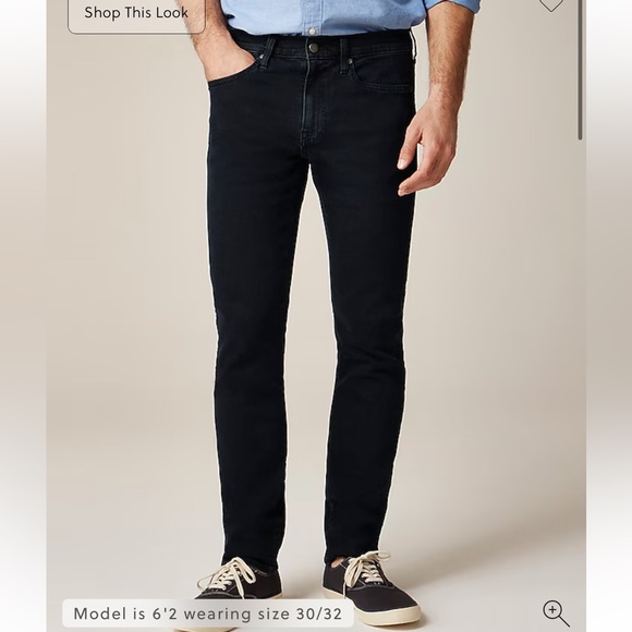 J Crew 484 Slim-fit stretch jean in deep lake wash